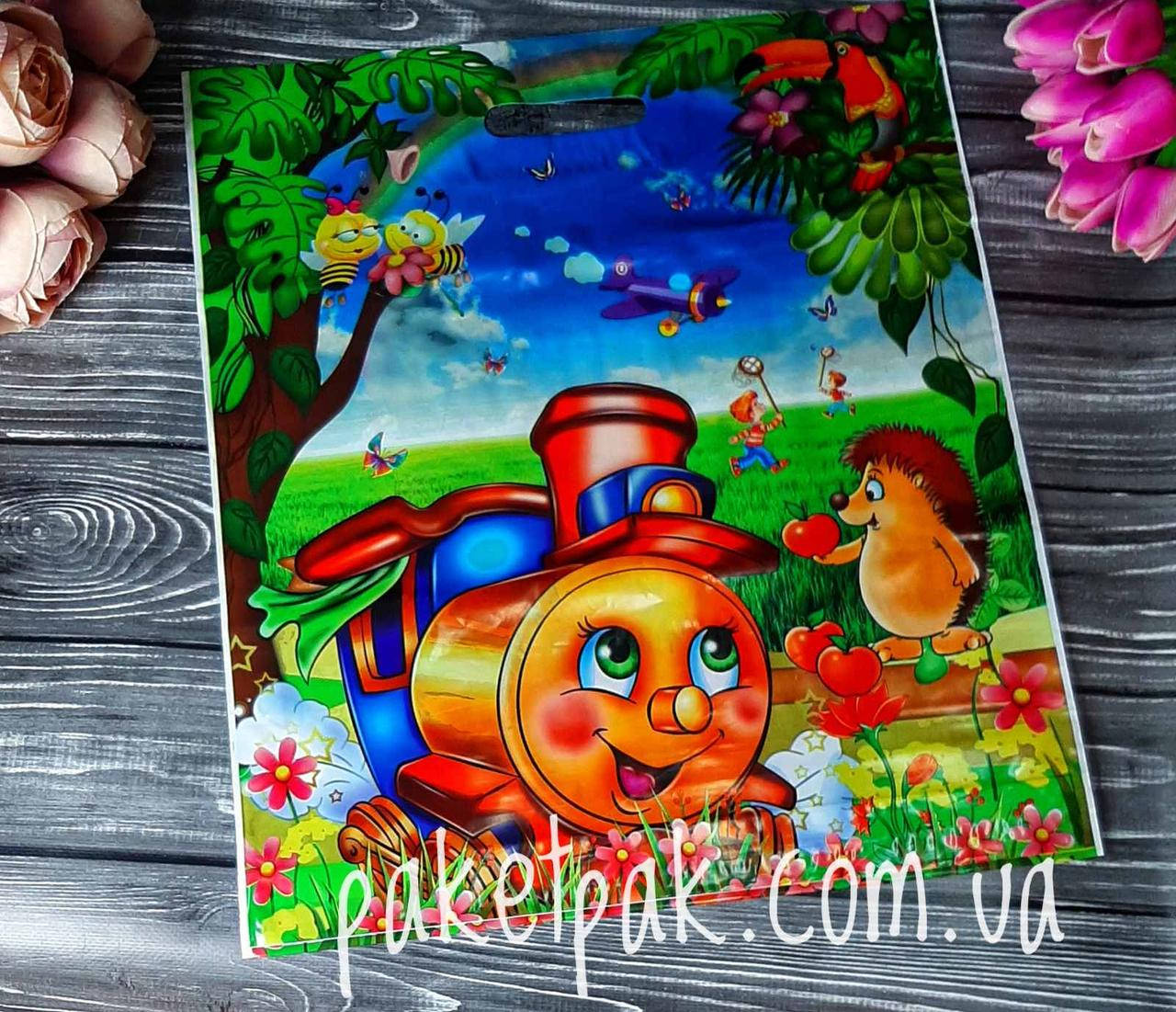 

Пакеты с вырубной ручкой типа банан 42 x 50 см (уп-25 шт), пакет с прорезной прорубной ручкой