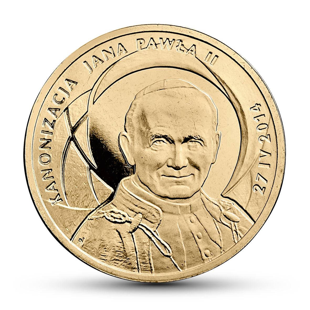 

Польща 2 злотих, 2014 - Канонізація Іоанна Павла ІІ - 27 квітня 2014