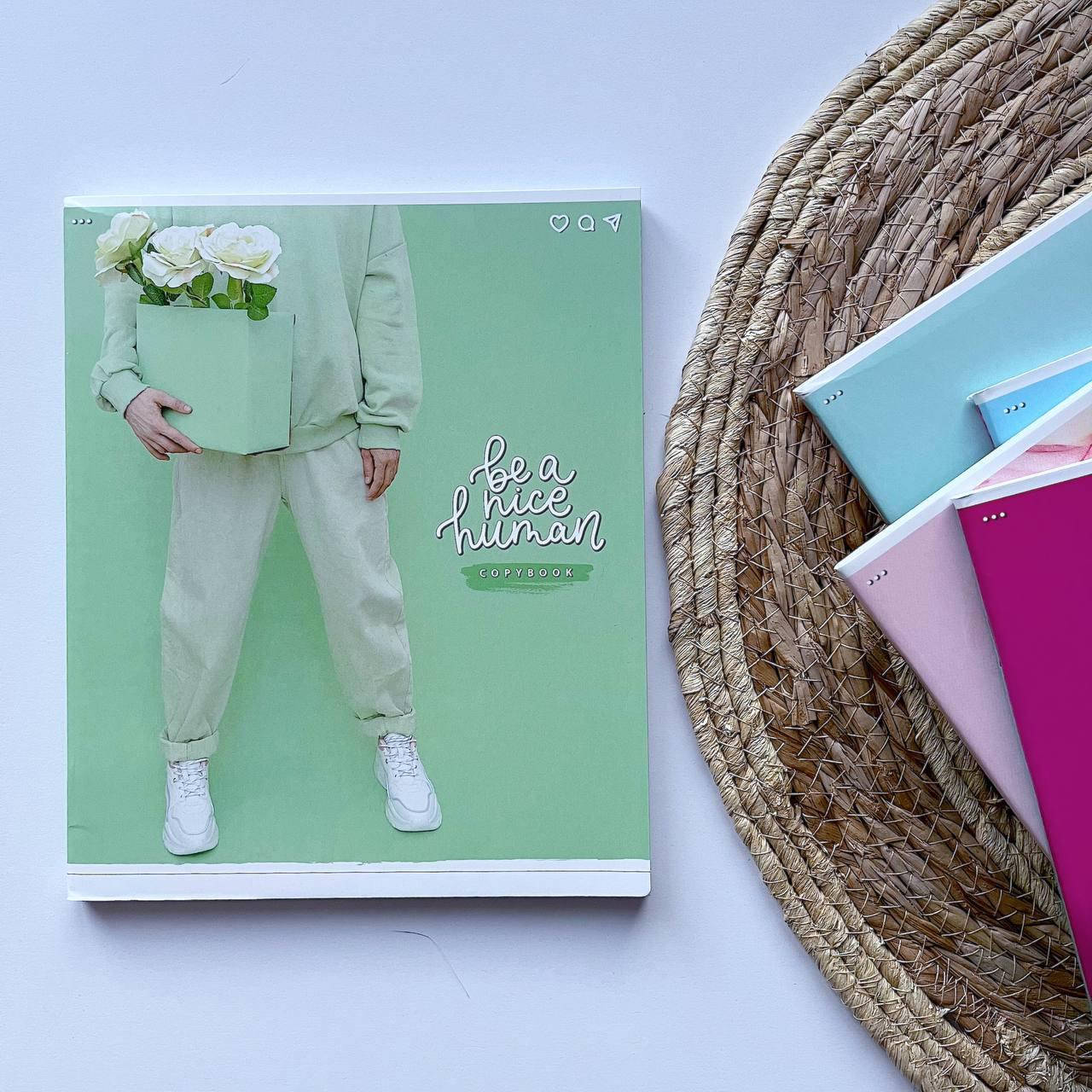 

Тетрадь в клетку Be a nice human на 96 ст