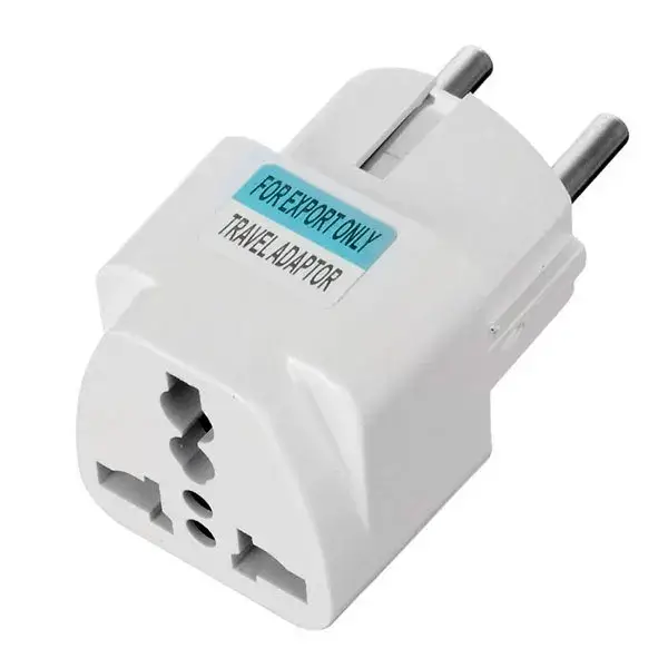 

Переходник сетевой Travel adaptor (с английского на европейскую) Infinity White, Белый