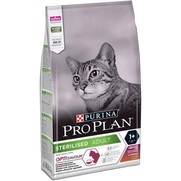 

Сухой корм Purina ProPlan Sterilised с уткой и печенью, 10 кг