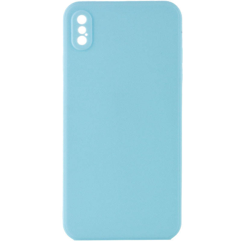 

Силиконовый Чехол с защитой камеры для Apple iPhone X / XS (5.8") (Бирюзовый / Turquoise)