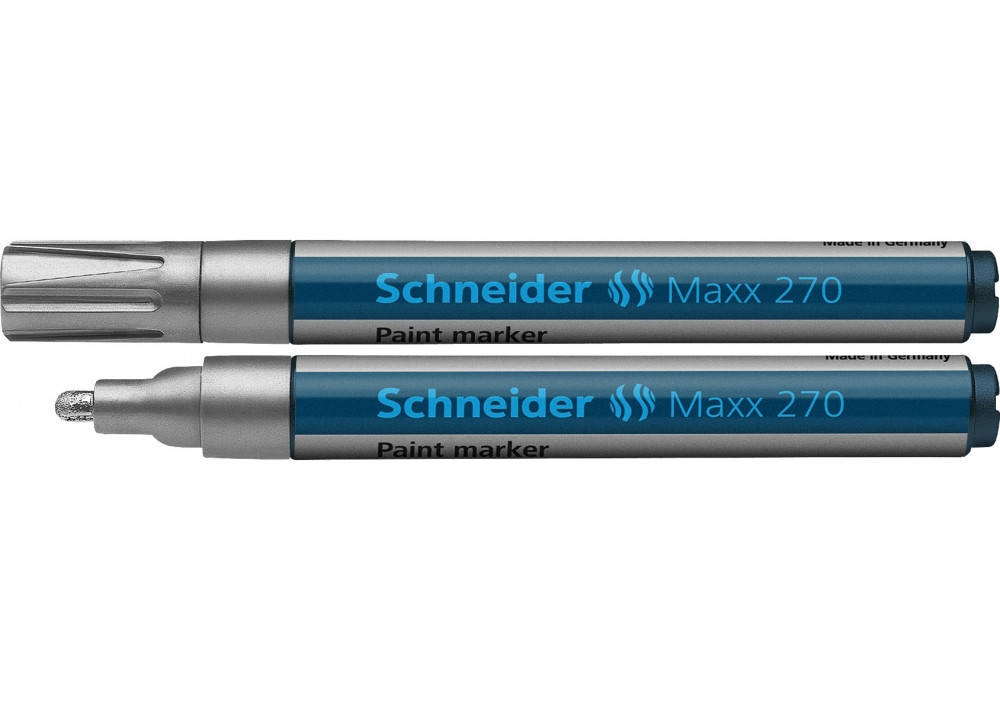 

Маркер для декоративных и промышленных работ SCHNEIDER MAXX 270 2-3 мм, серебро, Серый
