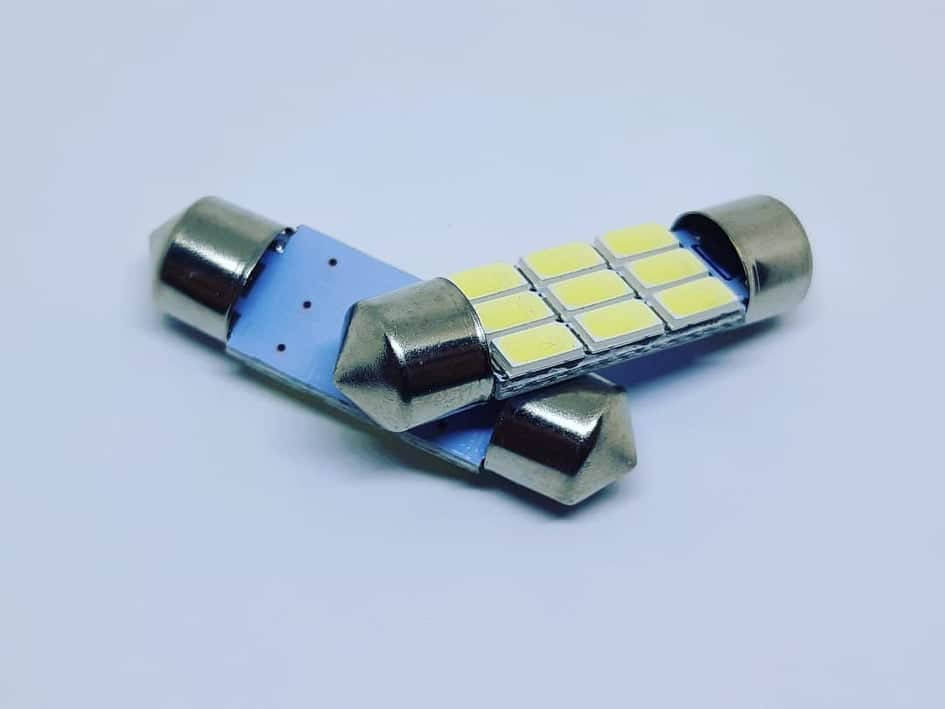 

Лампа SV8,5(C5W, C10W)AC 12V LED 9х5630 white 36mm обманка
