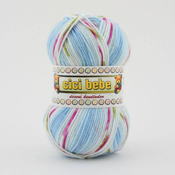 

Пряжа Cicibebe "59502" Детская Акриловая Пряжа Меланж