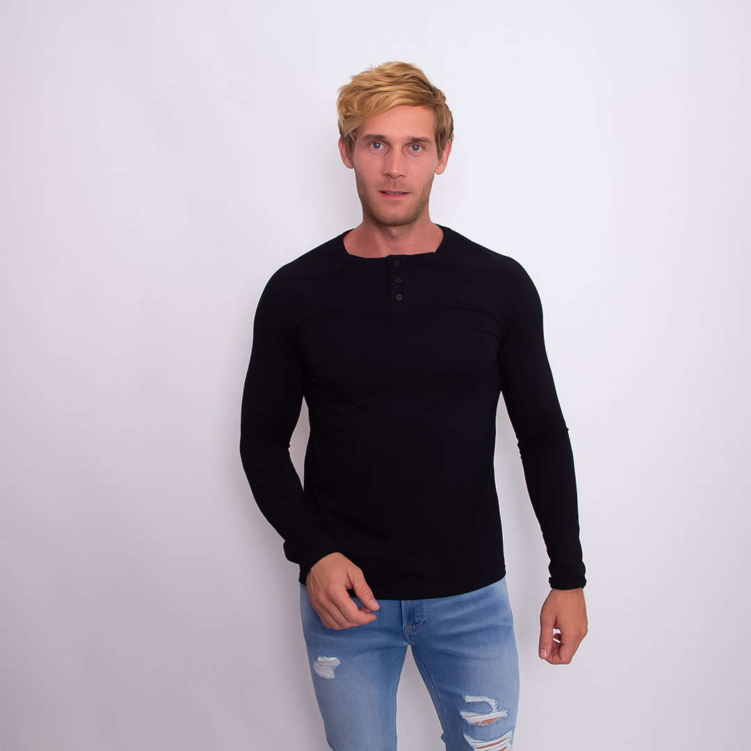 

Мужская Футболка с длинными рукавами Teamv Addition Черный L