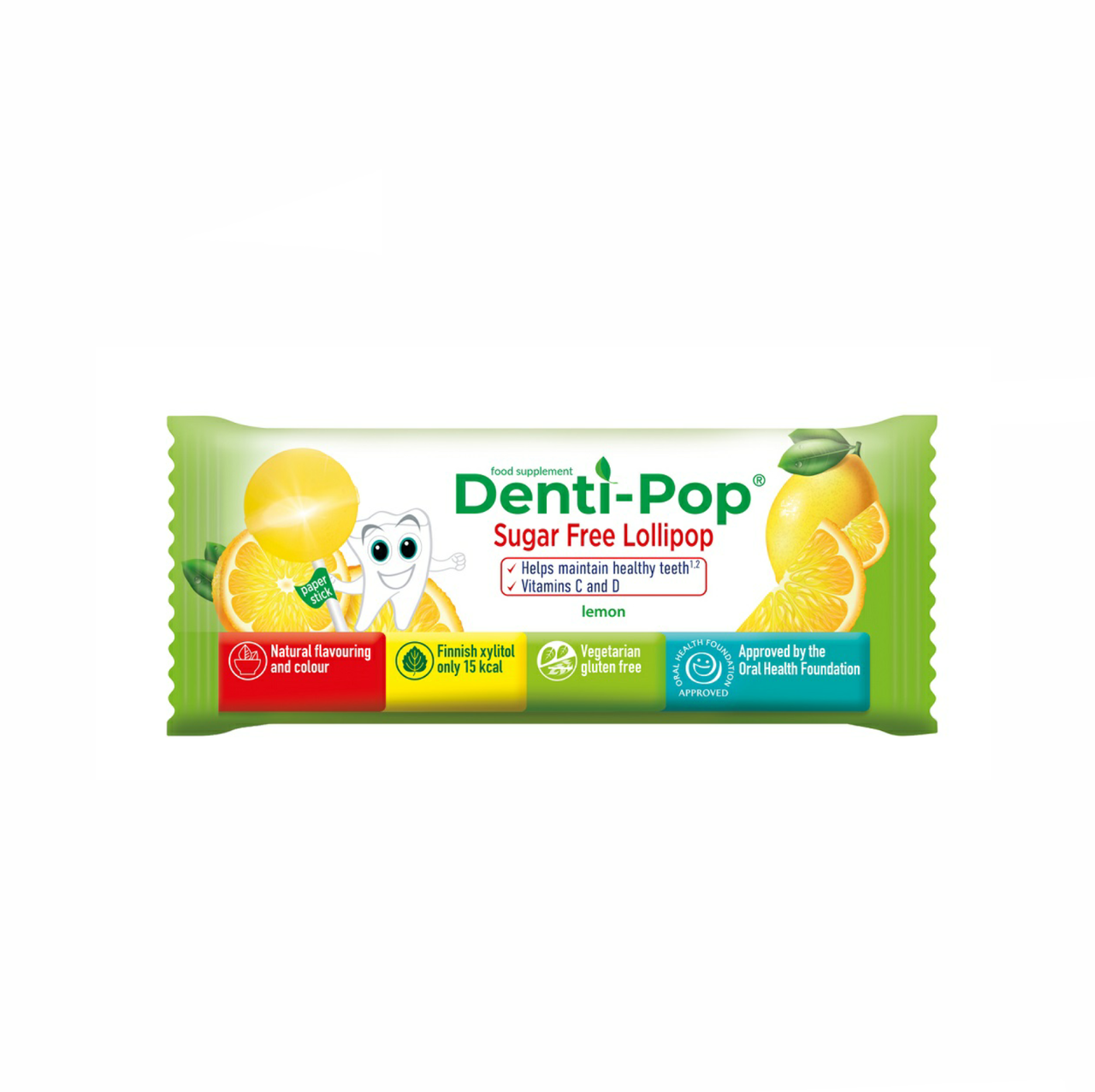 

Леденец Denti Pop без сахара с ксилитом (лимон) 40 шт