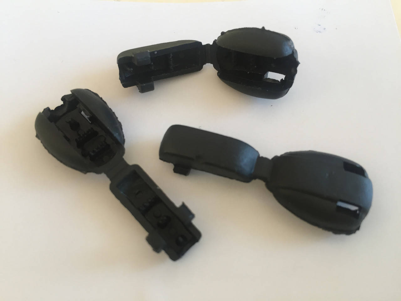 

5шт пластиковый концевик (наконечник) для шнура (фасоль) черный