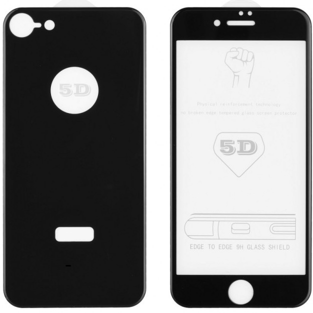 

Защитное стекло 5D Premium для iPhone 7, 8, SE 2020 чёрное