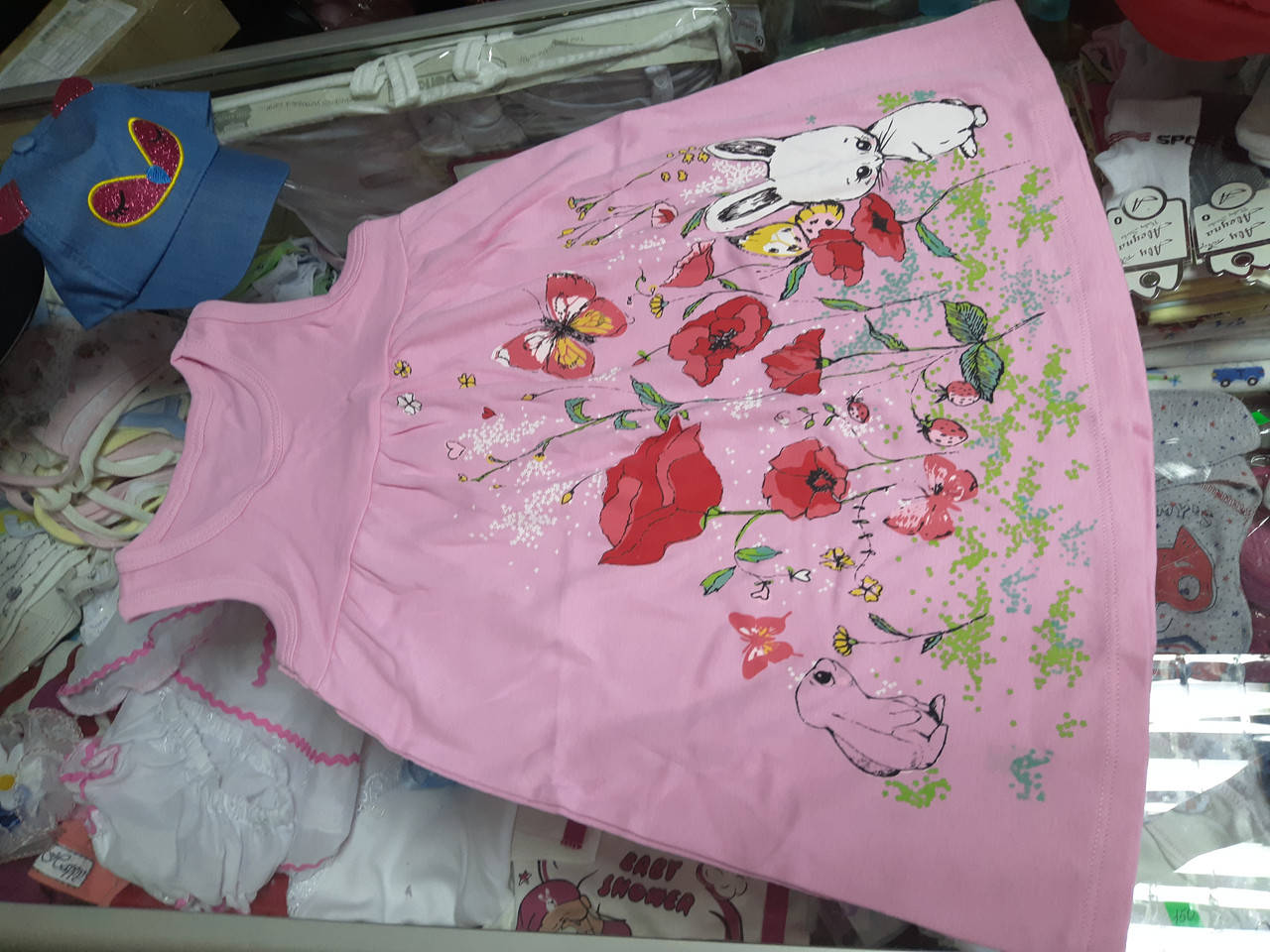 

Летнее детское платье сарафан р.104 110, Розовый