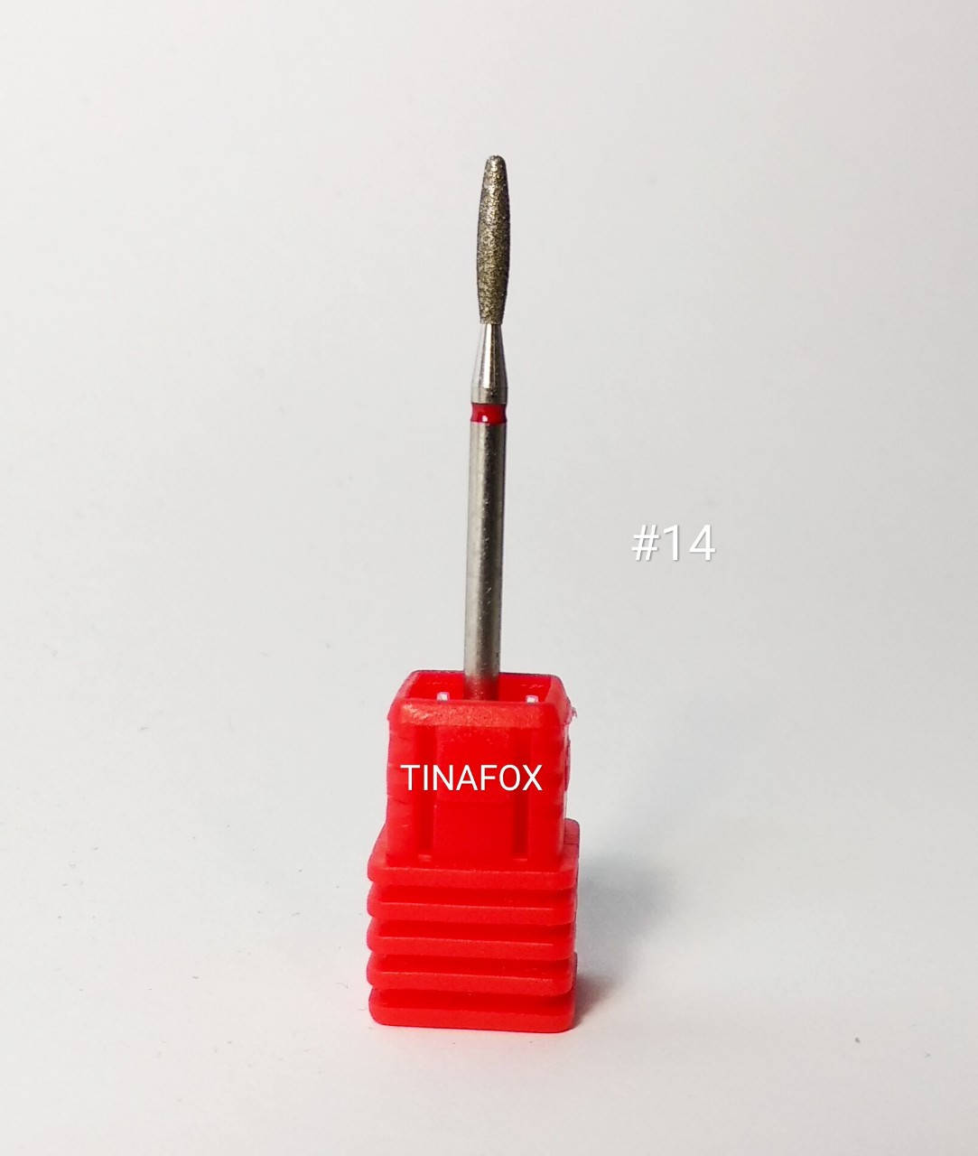

Насадка алмазная для маникюра/педикюра красная №14, Красный