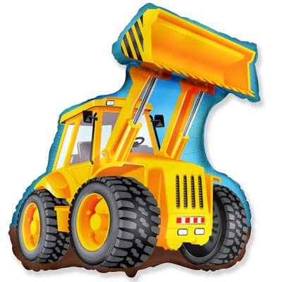 

Фольгированный шарик мини-фигура Flexmetal (32х27 см) Экскаватор, Разные цвета
