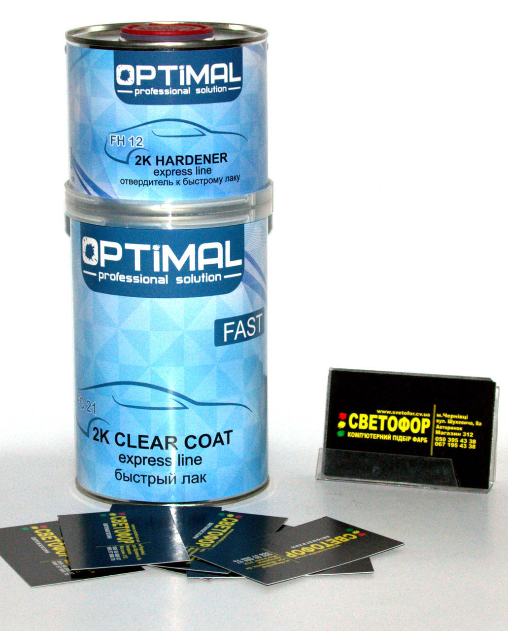 

Лак акриловый быстрый Optimal 2K Clear Coat FAST (OPS-FC21-1500) 1л + отв. 0,5л