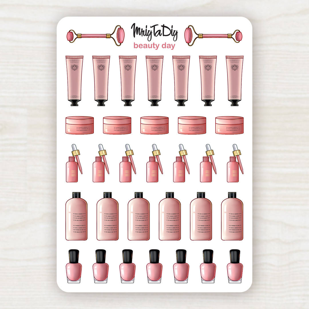 

Стикеры функциональные BEAUTY DAY, Зелёный