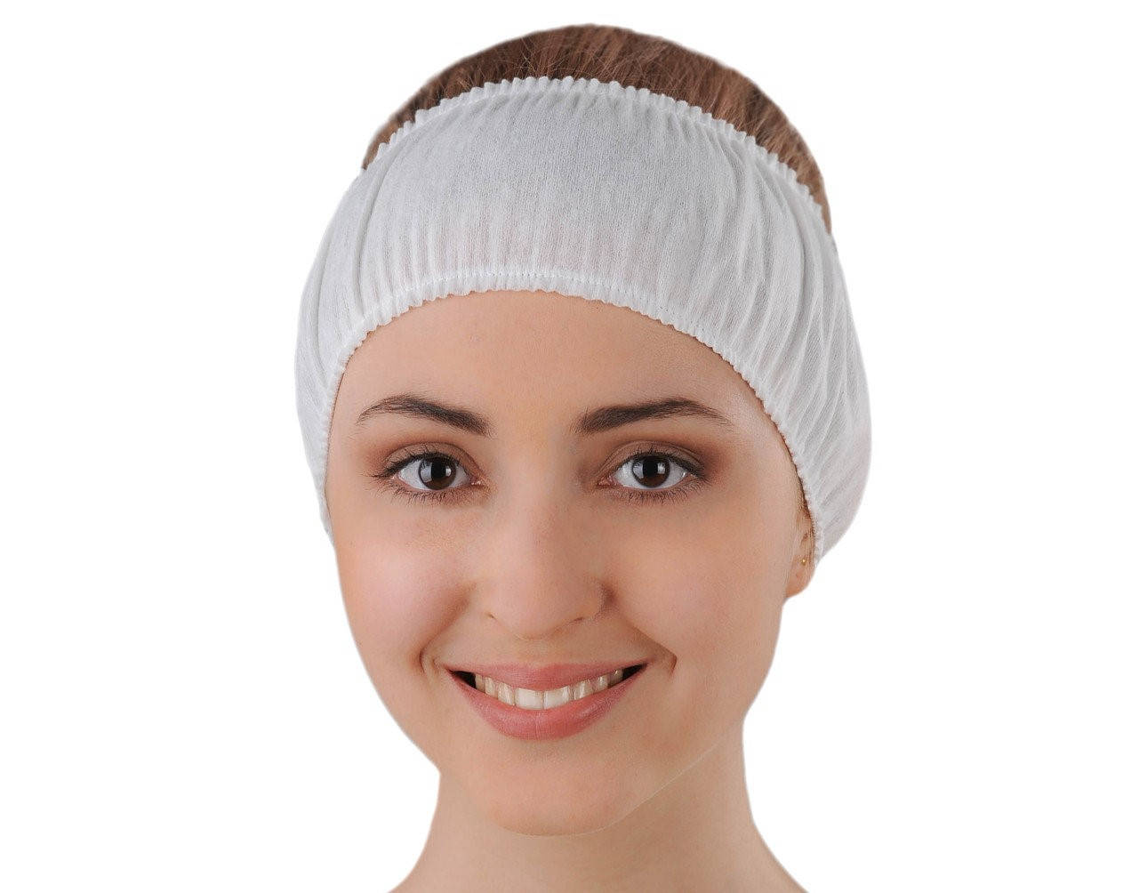 

Повязка для волос из спанбонда (10 шт./уп.) Цвет: белый ТМ Doily®