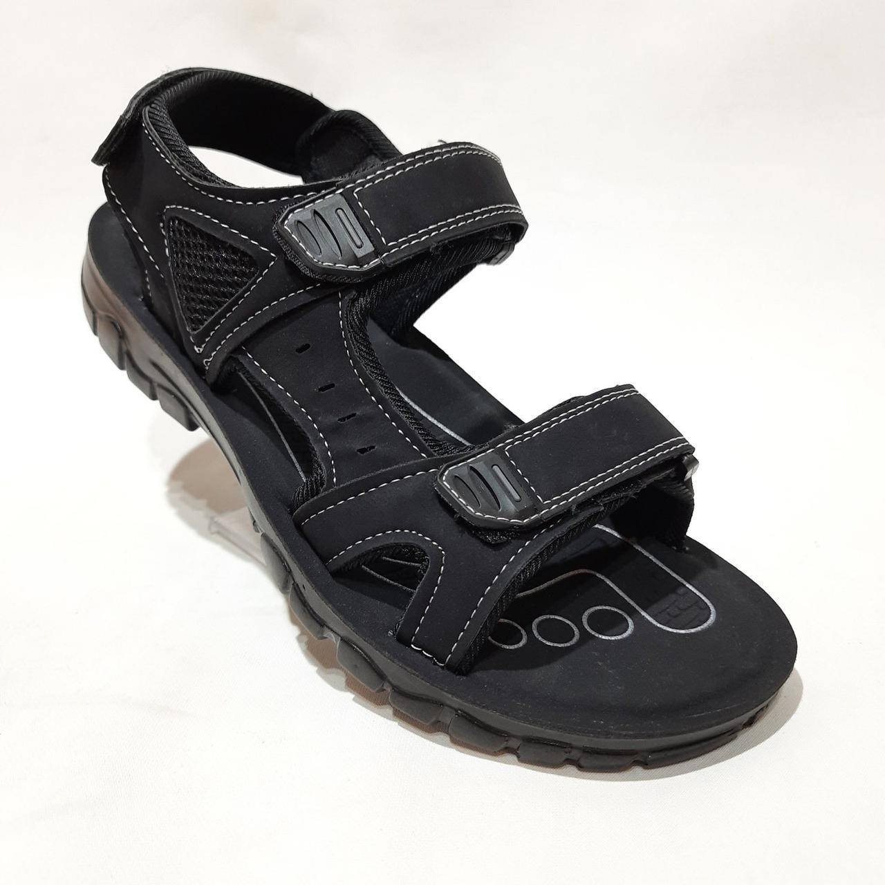 

41-26,5 Мужские легкие сандалии Последняя пара хорошо сидят на ноге благодаря липучкам, Черный