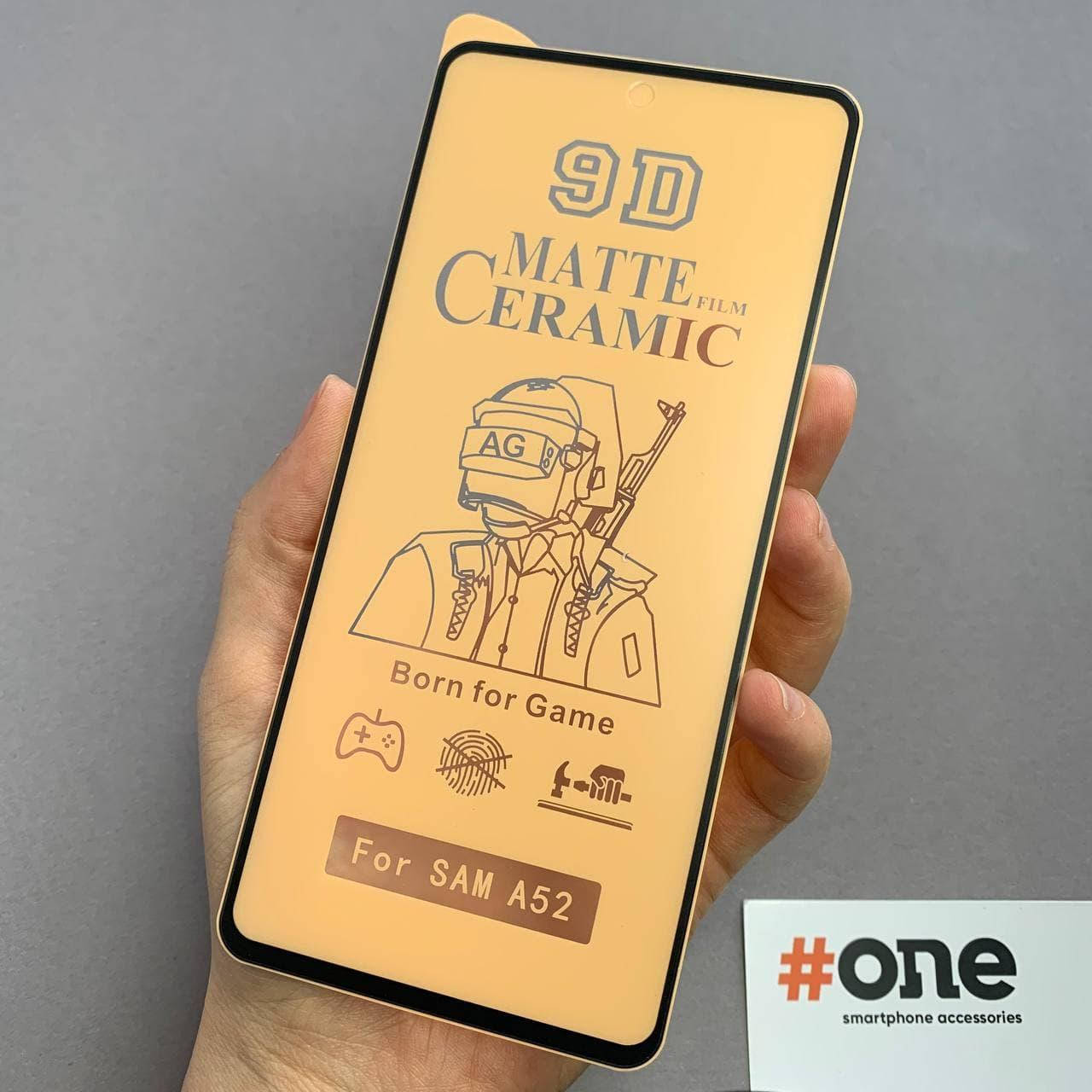 

Пленка для Samsung Galaxy A52 матовая гибкая керамическая пленка на экран телефона самсунг а52 черная CRM, Черный