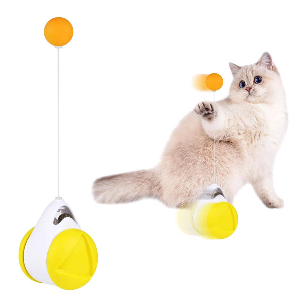 

Игрушка для Котов Bronzedog Petfun Интерактивная на Колесиках 6 х 24 см, Желтый
