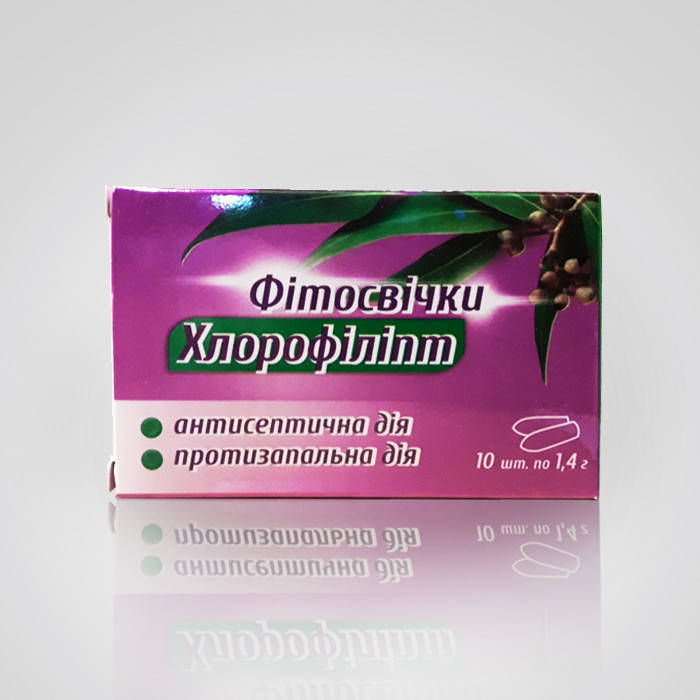 

Фитосвечи с хлорофиллиптом