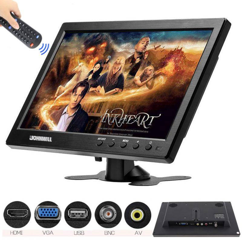 

Автомобильный монитор 10 дюймов для камеры заднего вида в машину Johnwill HD1011, 1366х768, AV, HDMI, VGA - -