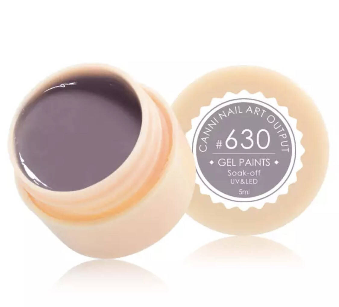

Гель-краска CANNI 630 (светлый, коричнево-серый), 5 мл