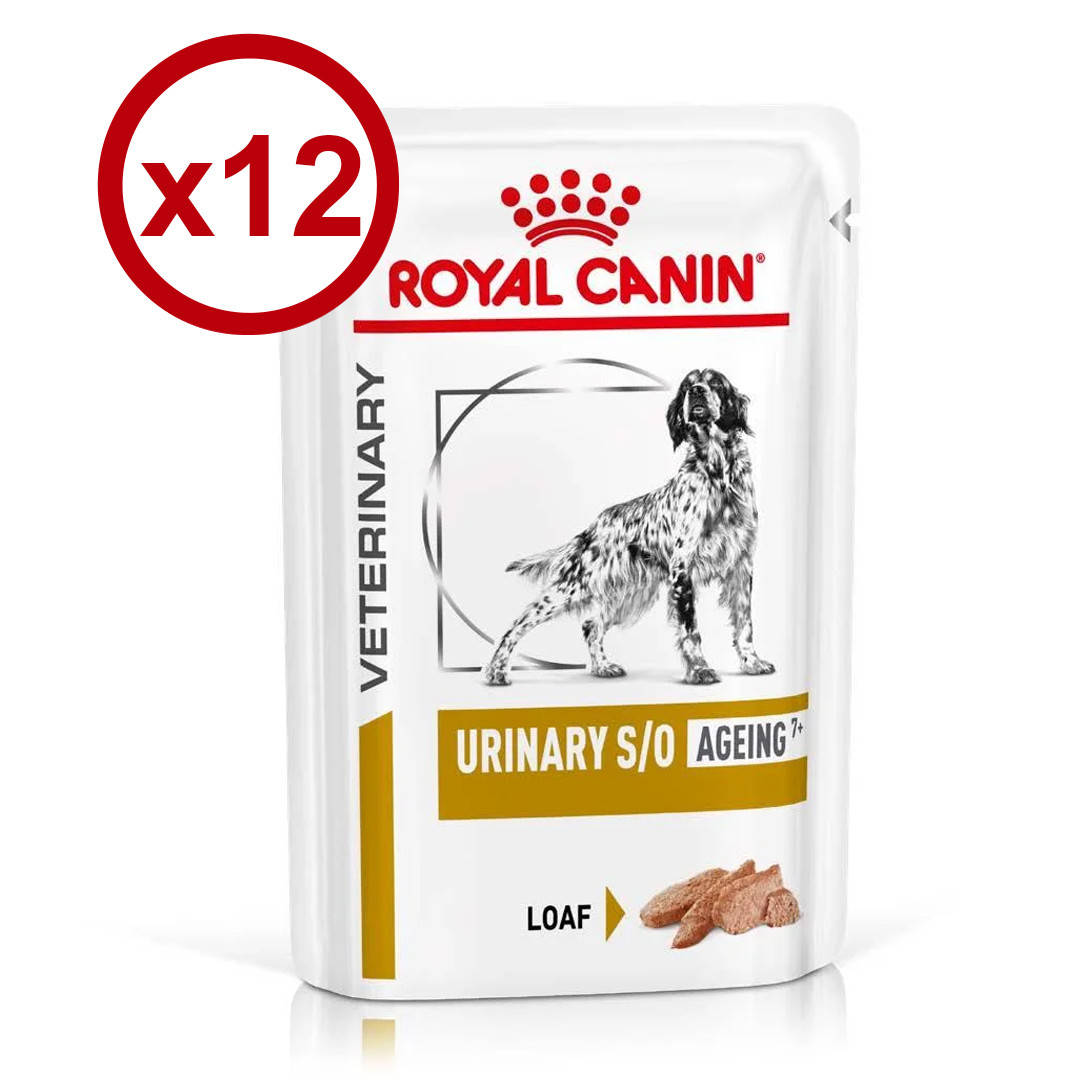 

Royal Canin Urinary S/O Ageing7+ (паштет) 85г*12 шт для собак