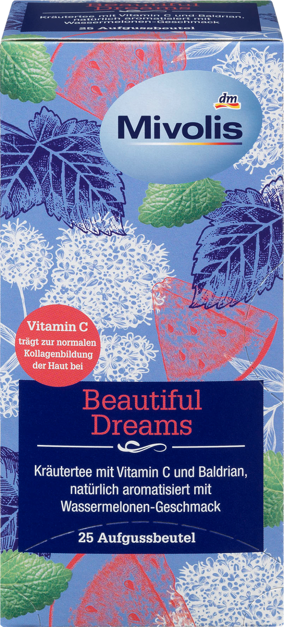 

Травяной чай Mivolis Beautiful Dreams mit Vitamin C, 25 шт.