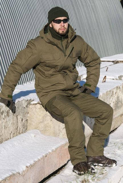 

Тактический костюм зимний Горка олива, штурмовой костюм зимний