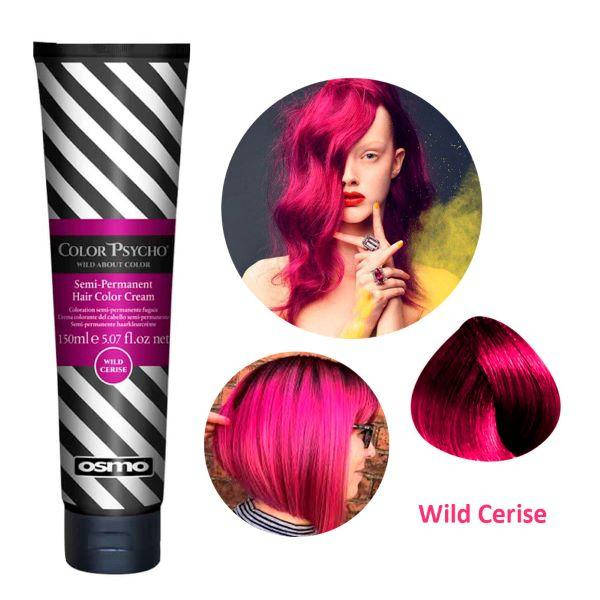 

Osmo Color Psycho. Прямой пигмент для яркого окрашивания волос, 150 мл. Wild Cerise. Дикая вишня.