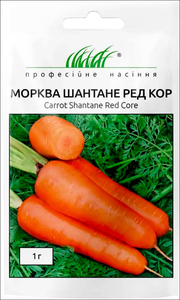 

Семена Морковь Шантане Ред Кор (среднепоздняя) Профсемена 1 г