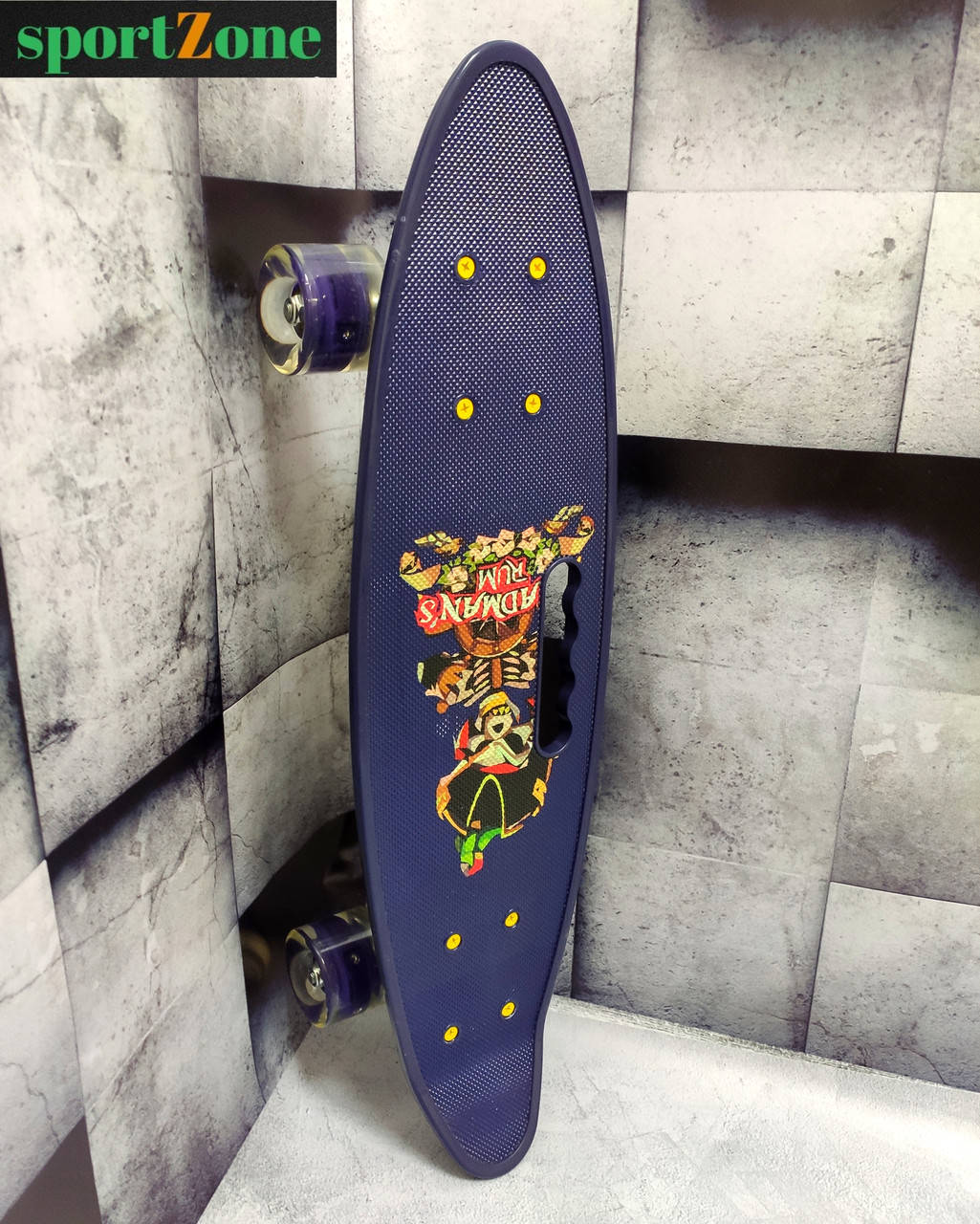 

Скейт Пенни борд 40310 Best Board, колеса PU светящиеся, доска=59см, дека с ручкой