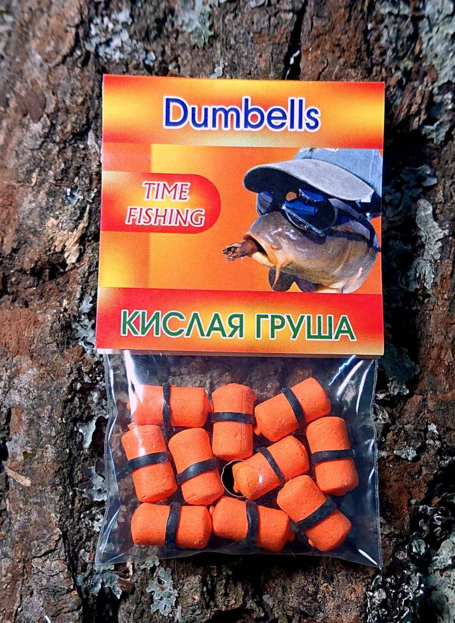 

Мини-бойлы TimeFishing dumbells Кислая Груша 7*14 (10шт.)