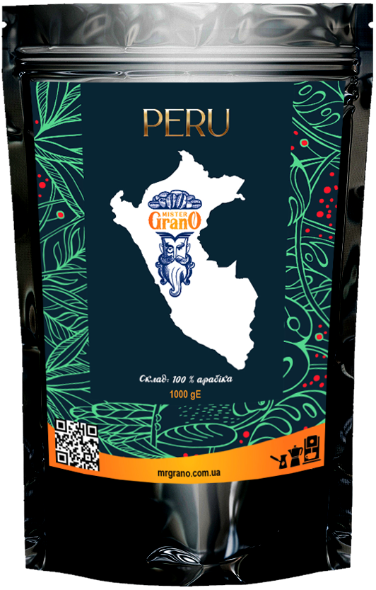 

Кофе зерновой Mister Grano Peru 1кг. Украина
