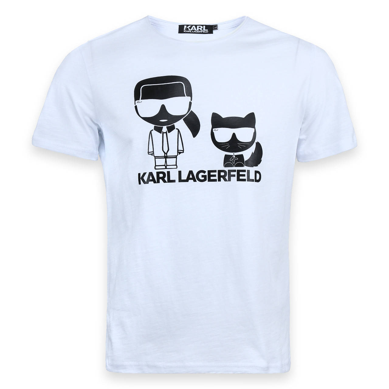 

Футболка мужская белая KARL LAGERFELD с принтом №3 Ф-10 WHT XL(Р) 20-837-021