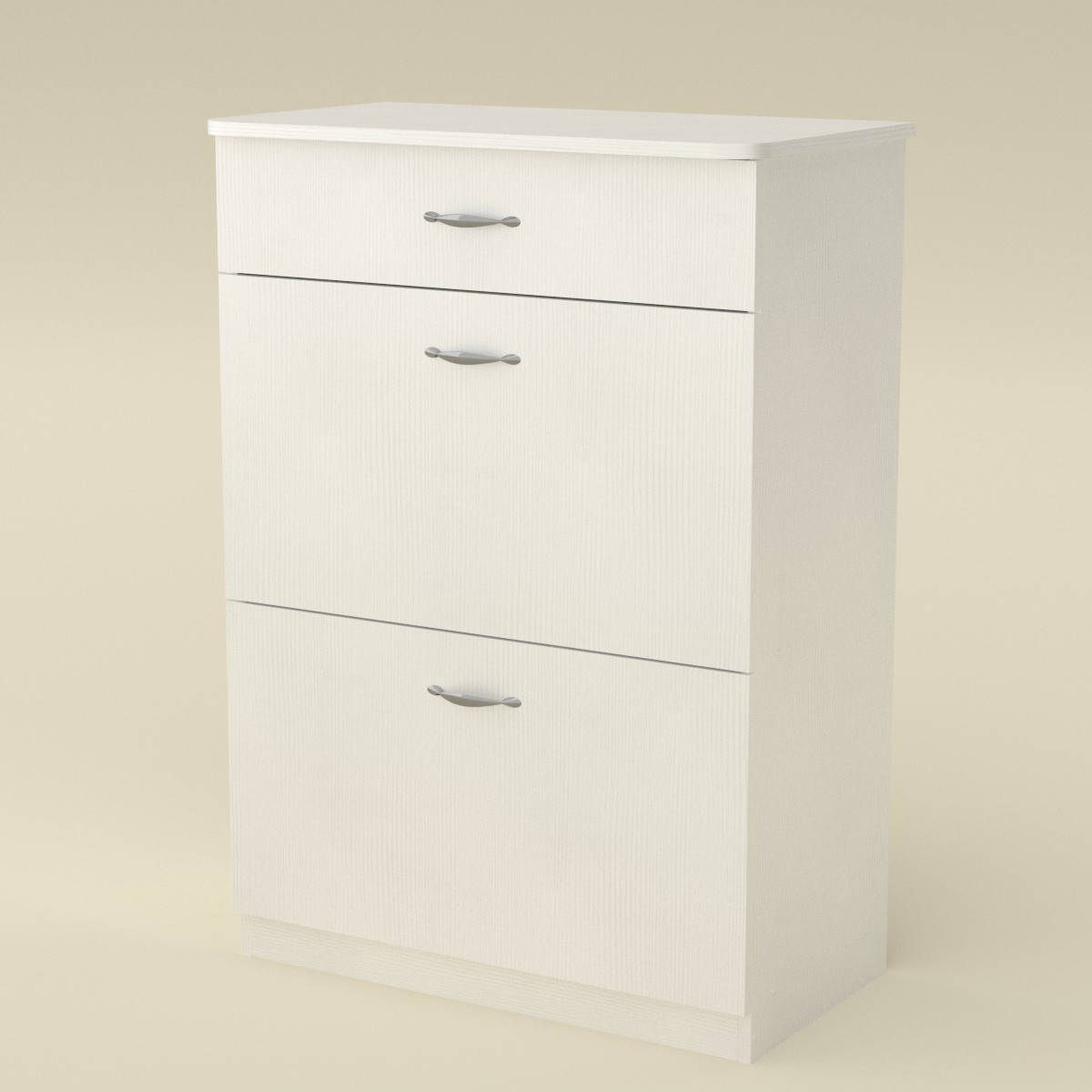 

Тумба под обувь ТО-3А белый Компанит (73х40х102 см)