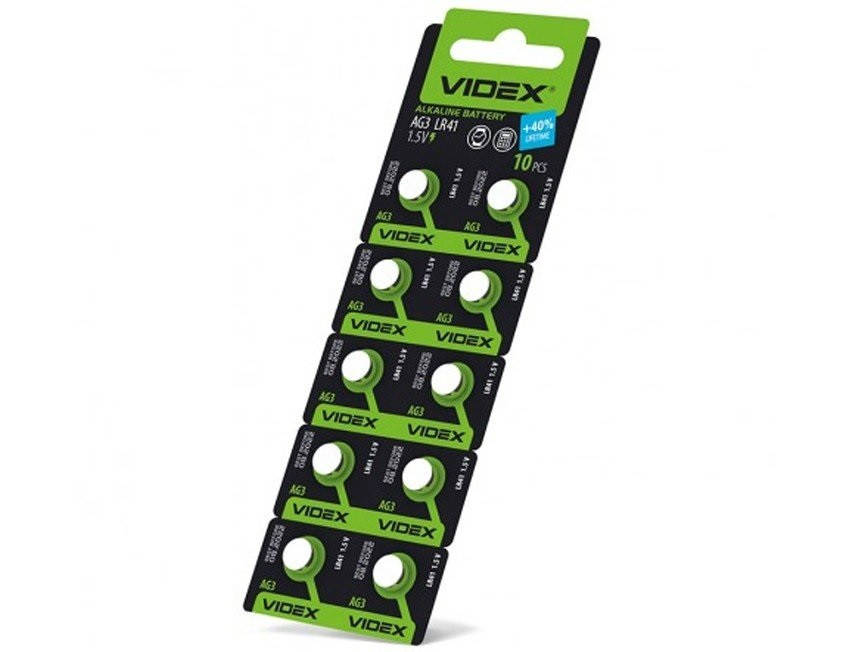 

Батарейки Videx Alkaline G3/392/LR41 (10шт)