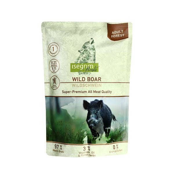 

ISEGRIM Roots Мясо дикого кабана с пастернаком и лесными травами 410г