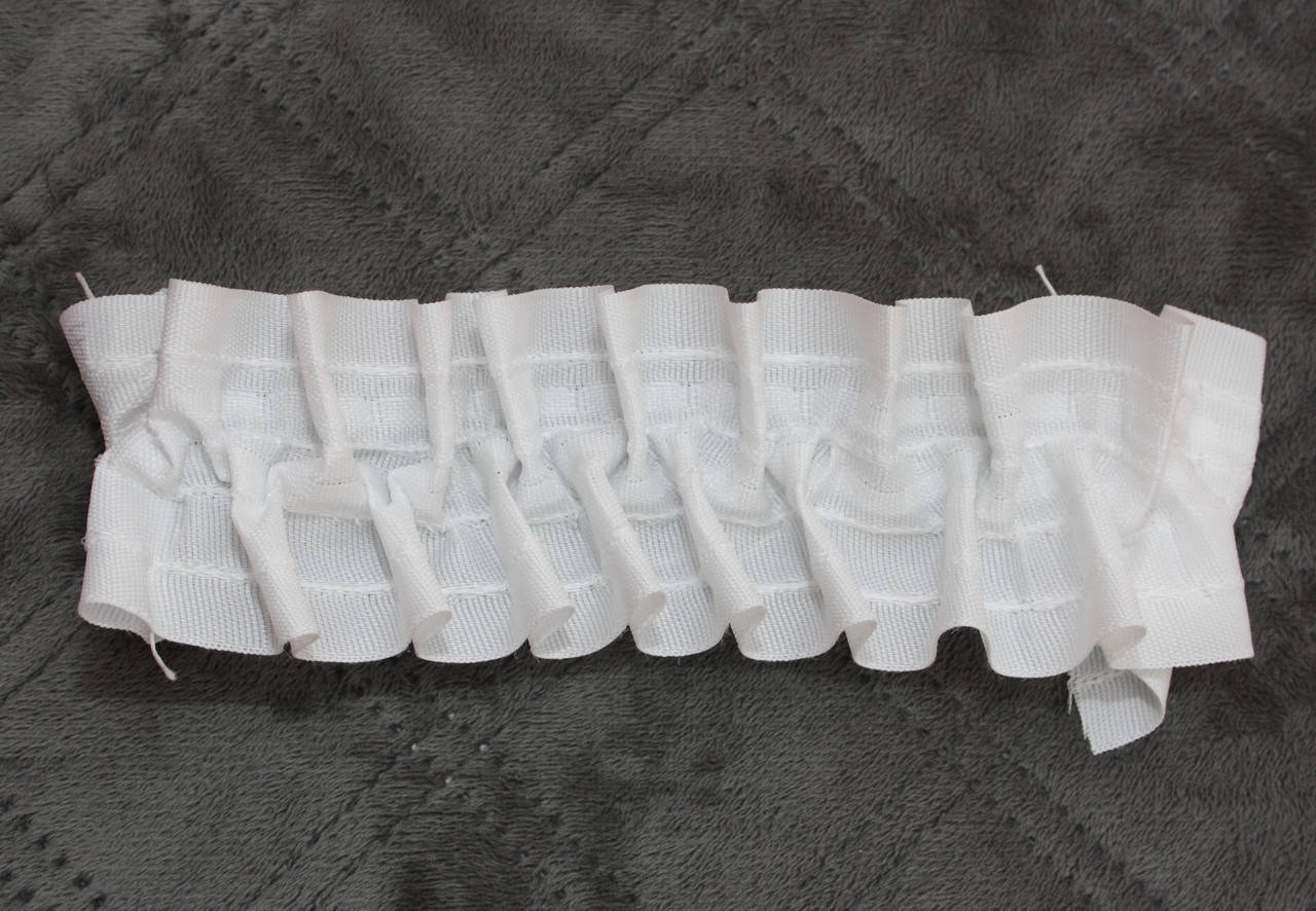 

Шторная тесьма Вафелька хлопчатобумажная 6 см., Белый