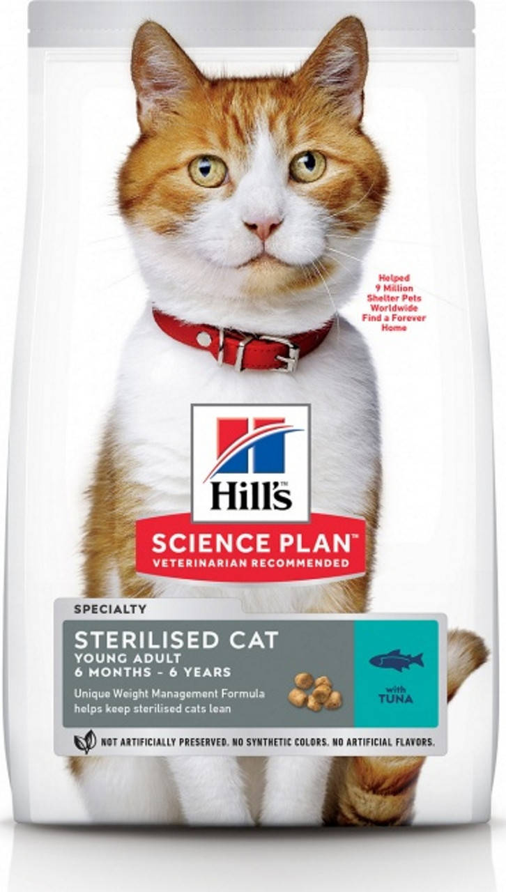 

Hills (Хиллс) Science Plan Young Adult Sterilised Cat корм для кошек с тунцом, 1.5кг