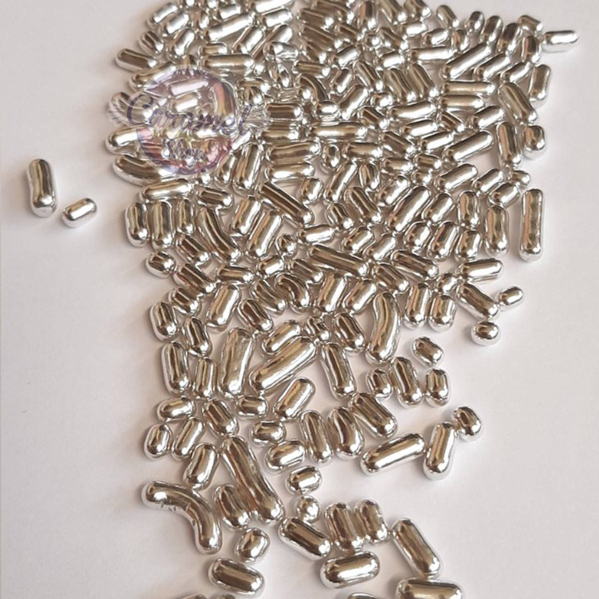 

Посыпка кондитерская Палочки серебро