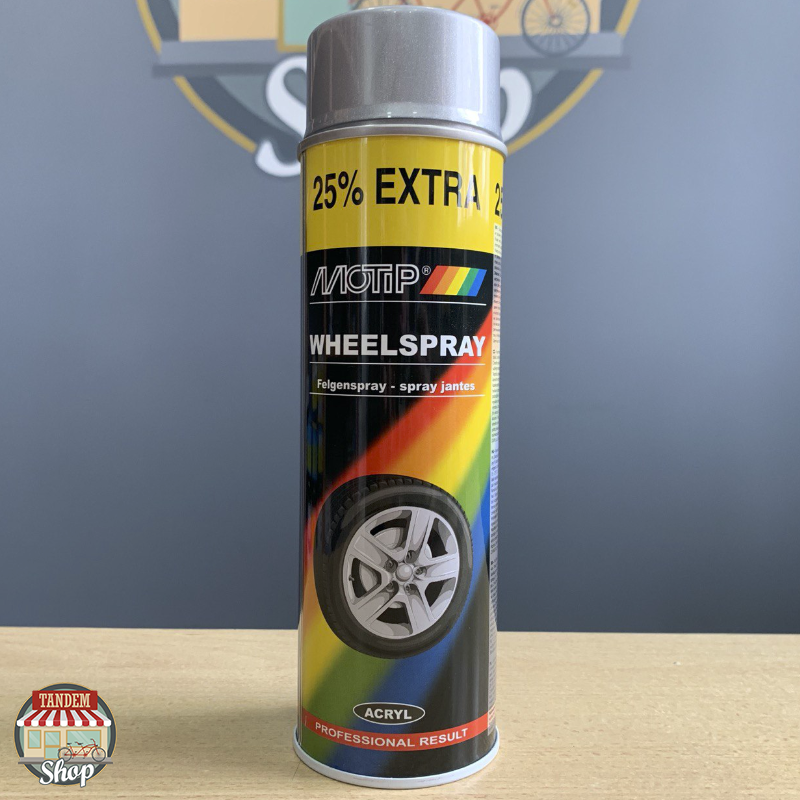 

Краска (эмаль) для дисков Motip Wheelspray, 500 мл Аэрозоль Серебристый, Серебро