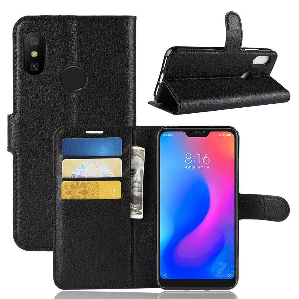 

Чехол-книжка Litchie Wallet для Xiaomi Redmi 6 Pro / Mi A2 Lite Черный