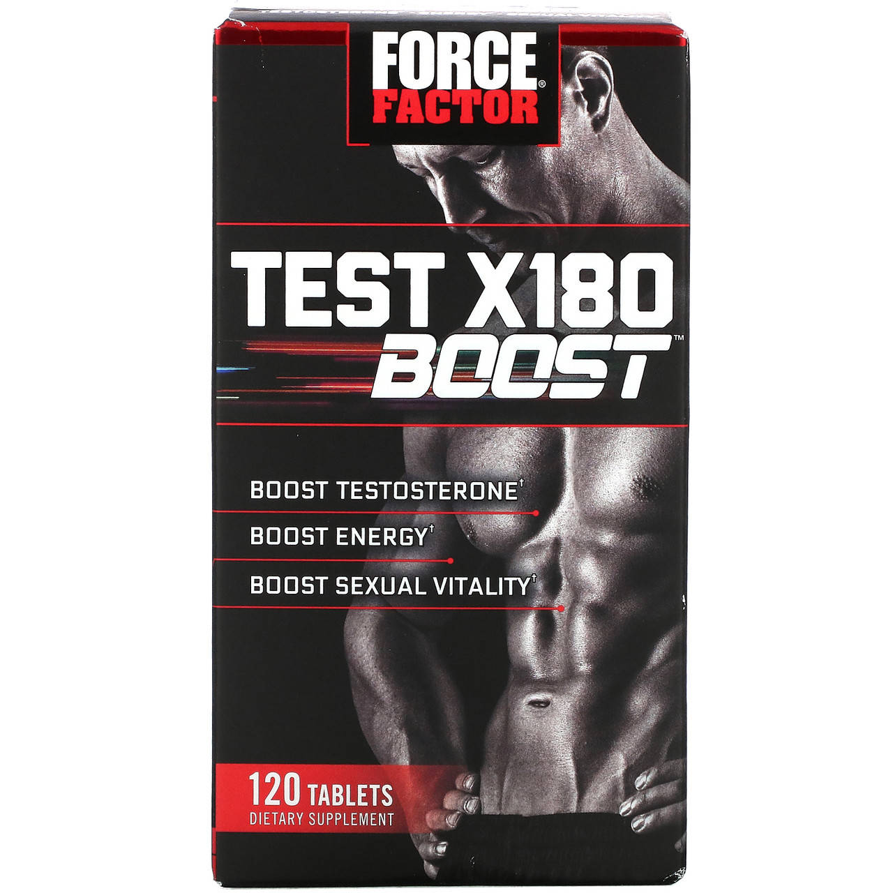 

Force Factor, Test X180 Boost, бустер тестостерона для мужчин, 120 таблеток - Оригинал