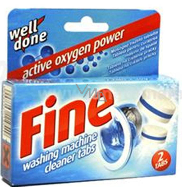 

Fine-Таблетки для чистки стиральных машин Well Done Fine 2 x 40 г