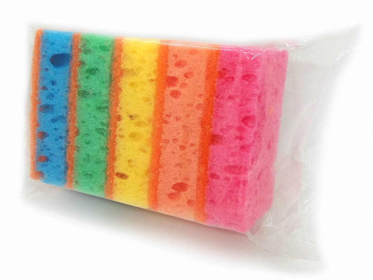 

Губка кухонная для посуды SUPER пена (пористая) (30*50*90), 5 шт, Разные цвета