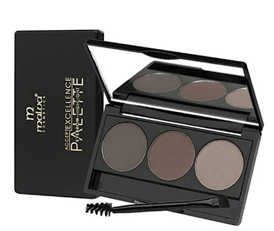 

Тени для бровей Malva Cosmetics Excellence Palette Eyebrow Highlight № 03