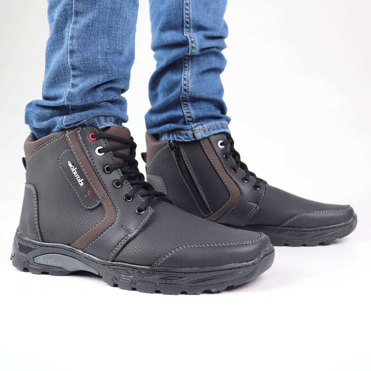 

Мужские зимние ботинки 40-45р 41, Черный