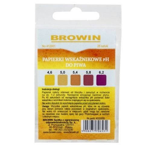 

Индикаторная лакмусовая бумага pH для пива 25 шт