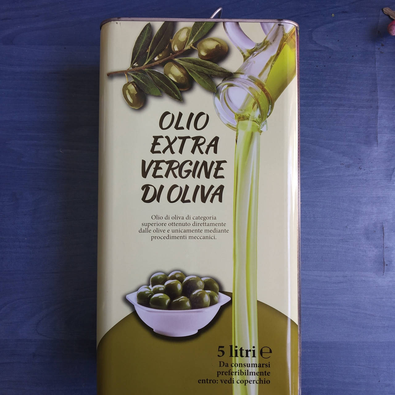 

Оливковое масло Olio Extra Vergine di Oliva 5л з/б
