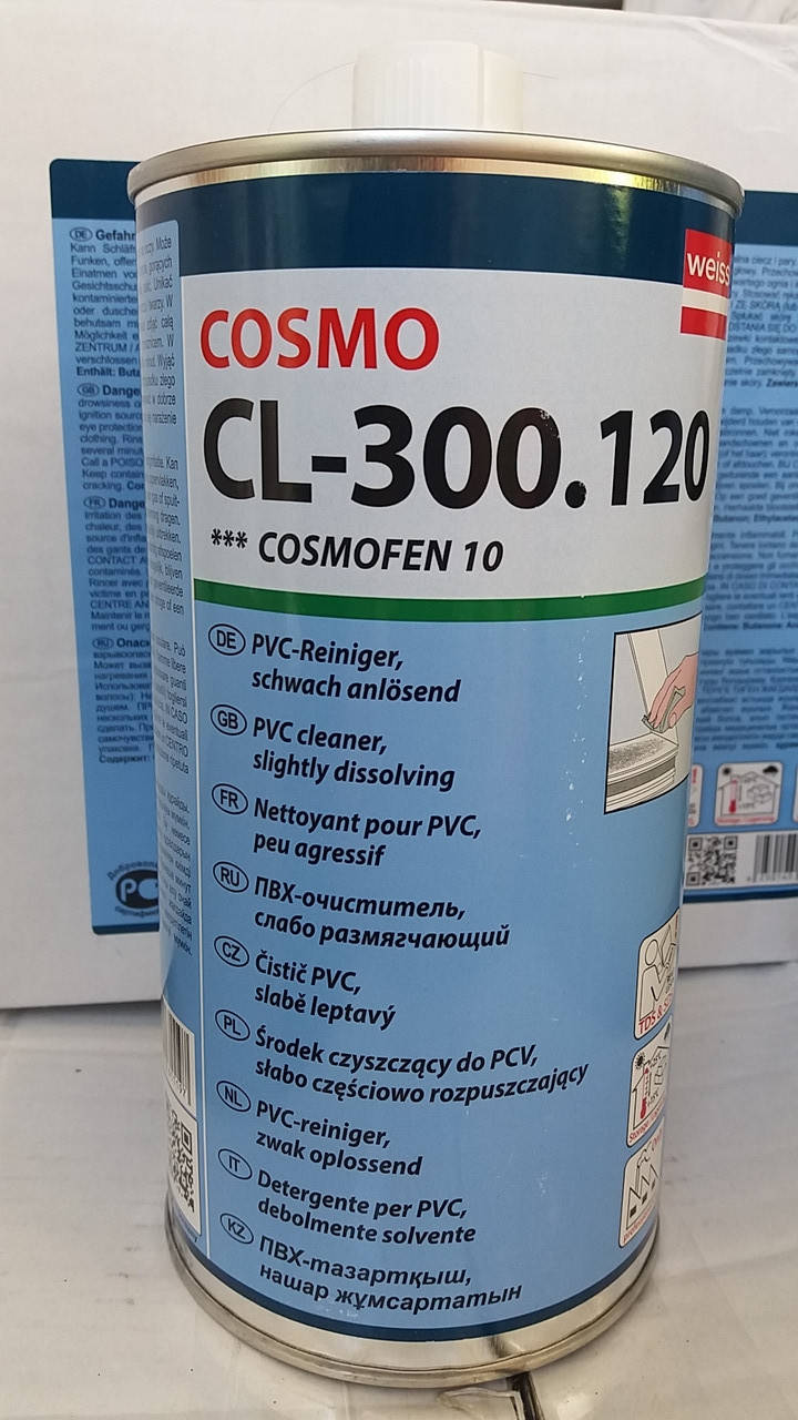 

Очиститель для ПВХ COSMOFEN 10 слабо растворяющий 1000мл